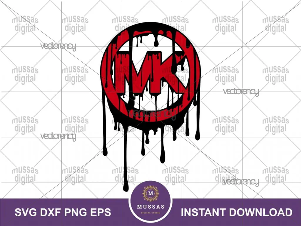 MK Brand Logo Drip SVG