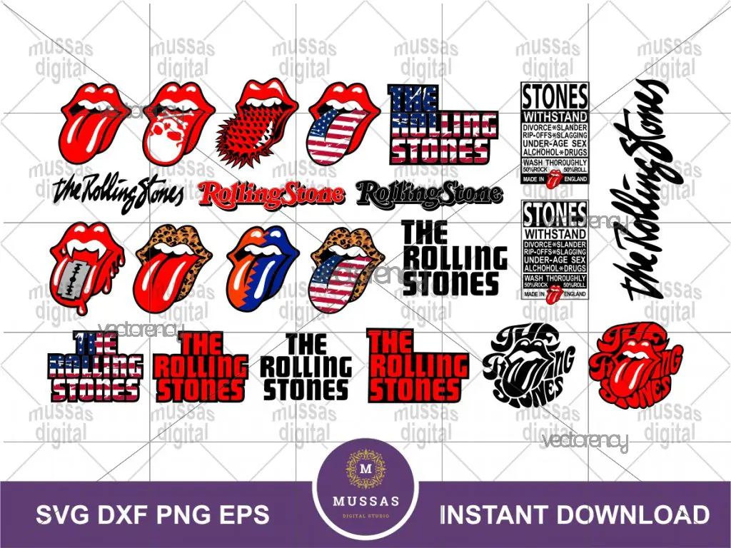 The Rolling Stones SVG Bundle