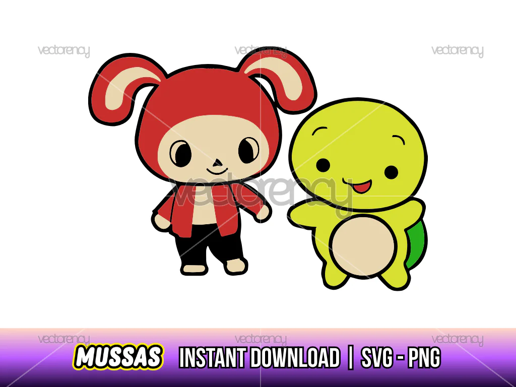 JJ Mikey Maizen SVG Files Cartoon Clipart Digital Download