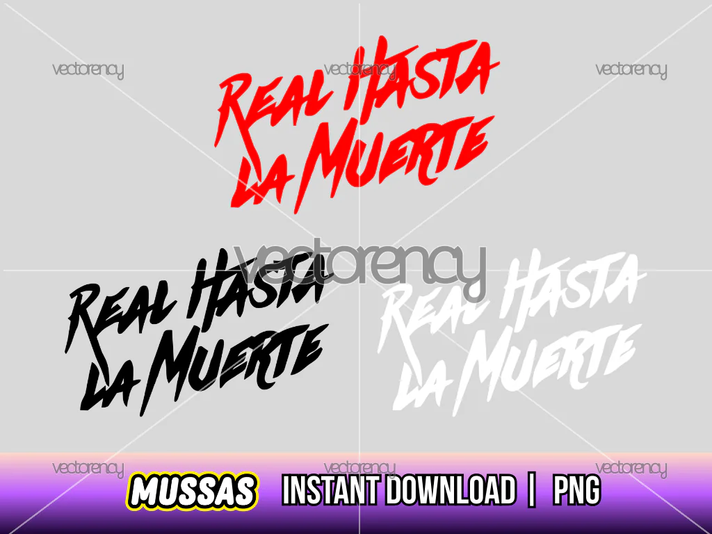 Real Hasta La Muerte PNG