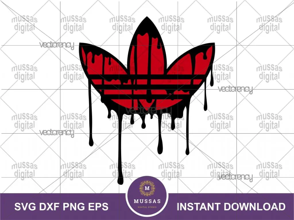 Adidas Logo Drip SVG