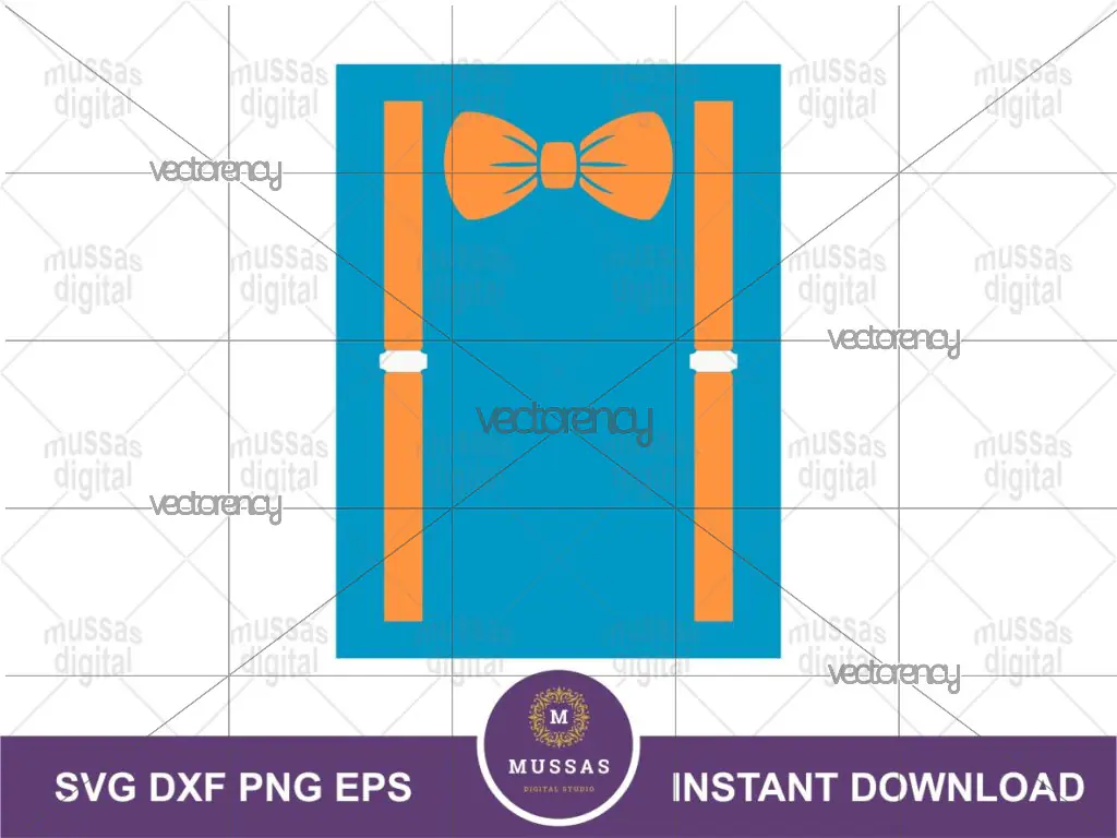 Blippi Suspenders SVG