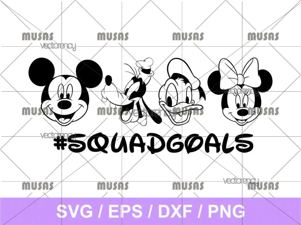 Disney Squad Goals SVG