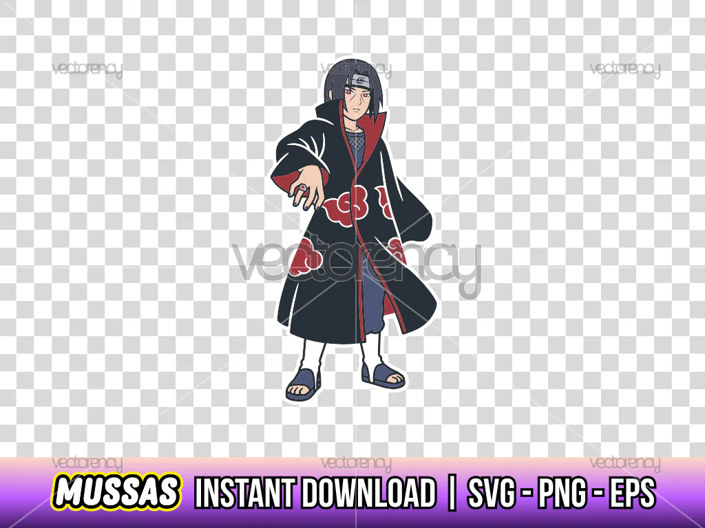 Itachi Uchiha Vector PNG SVG