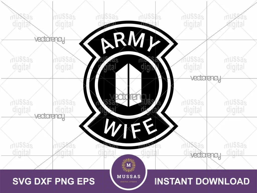 BTS Badge ARMY Wife SVG