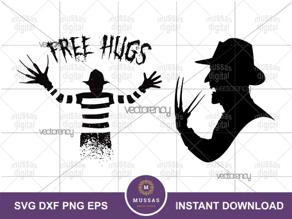 Freddy Krueger Silhouette SVG