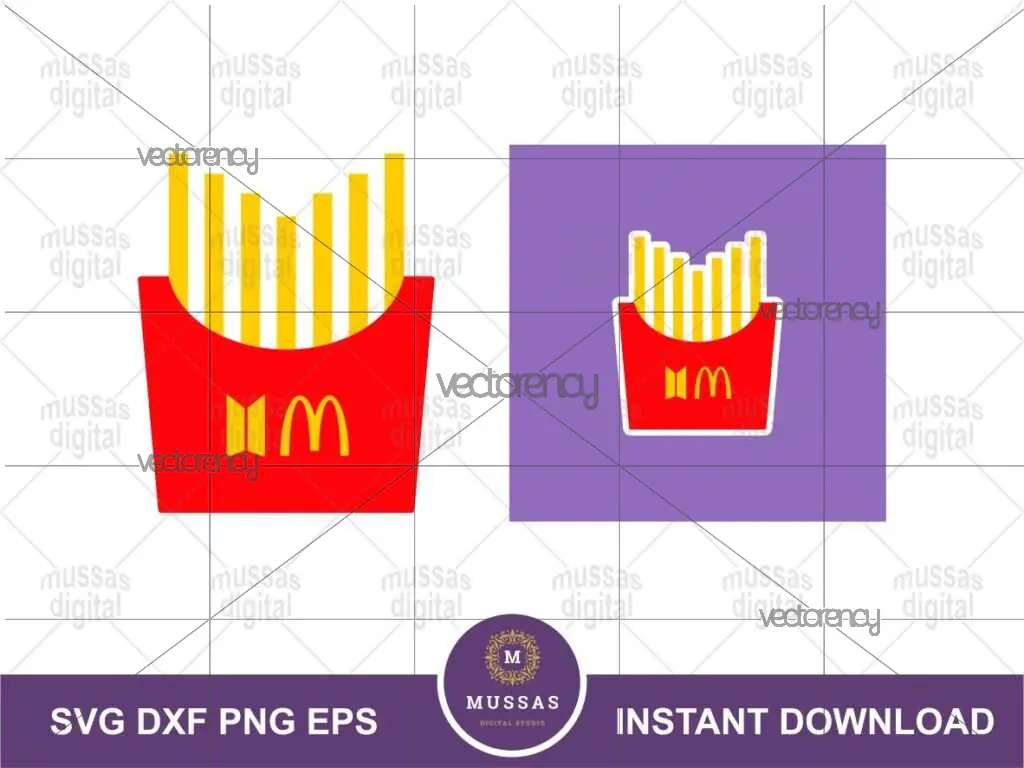 BTS x McDonald’s Logo SVG