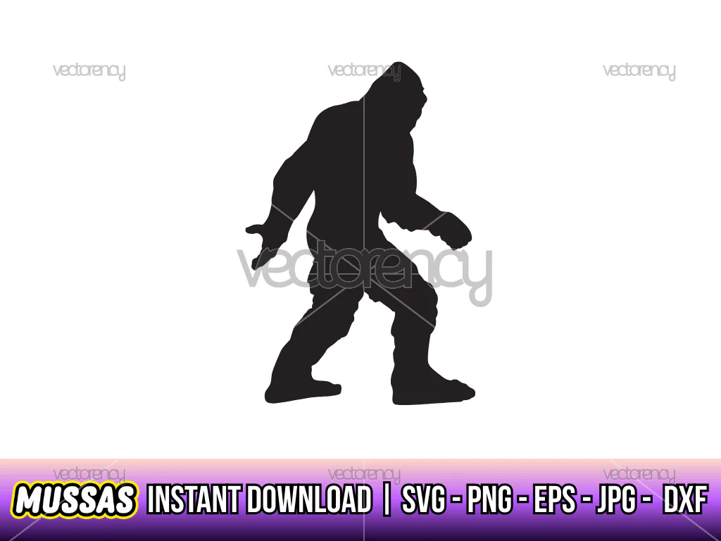 Big Foot SVG Silhouette