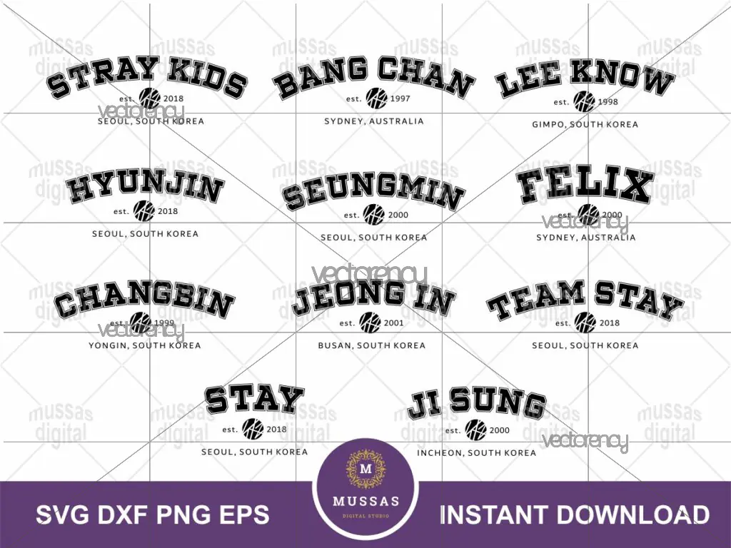 Stray Kids T-Shirt Design SVG PNG EPS