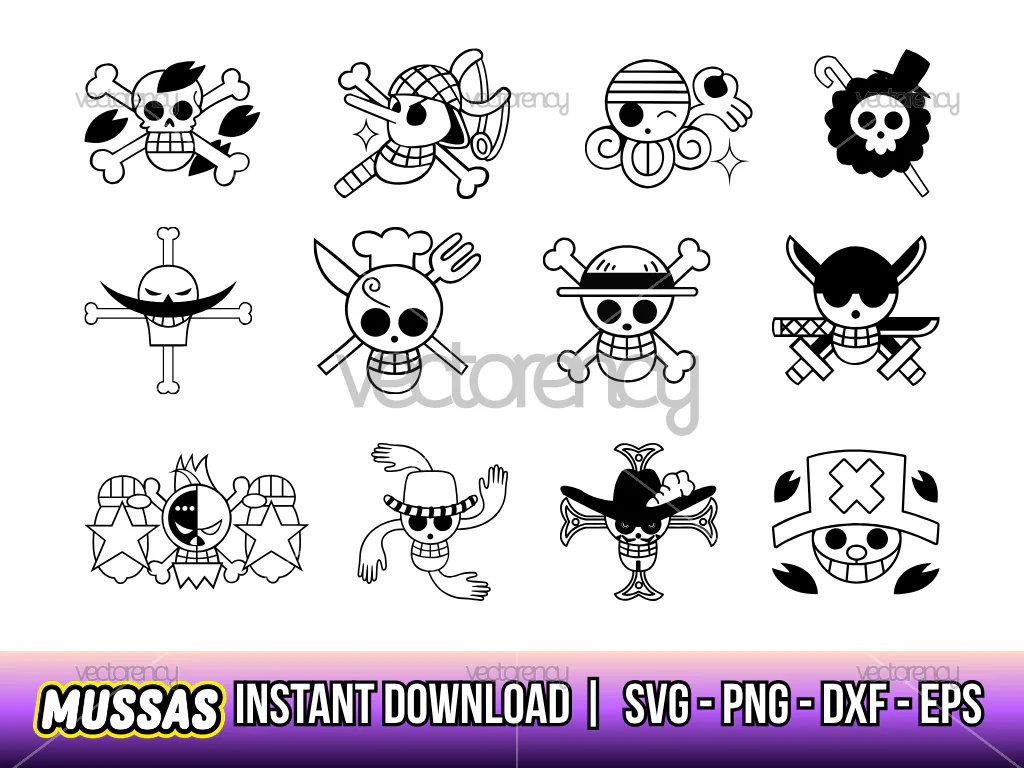 One Piece Logo Pack SVG