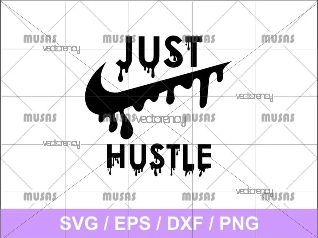 Just Hustle Nike SVG