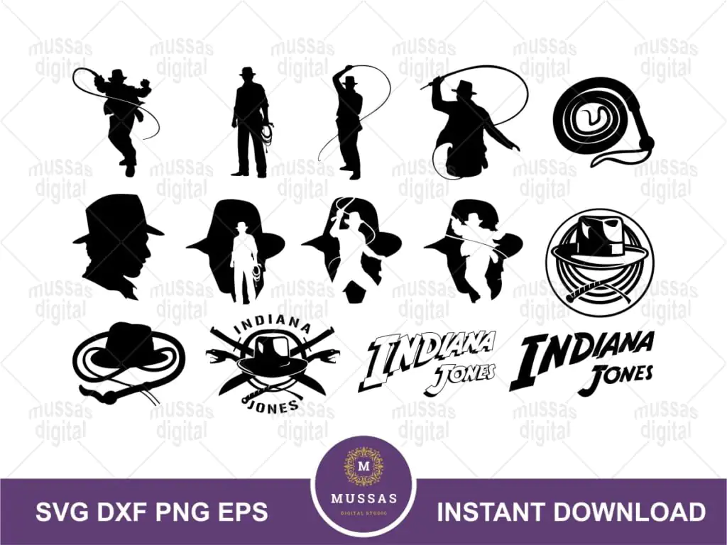 Indiana Jones SVG Bundle