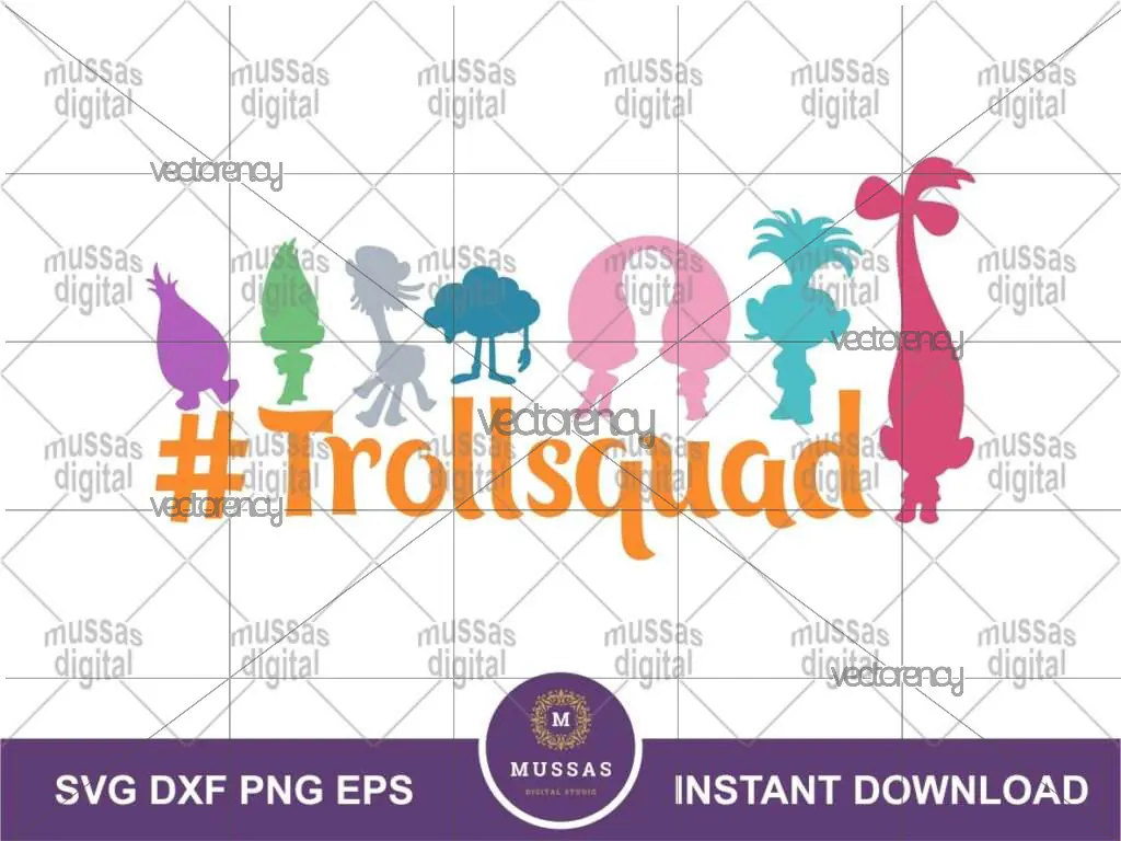 Trolls Squad SVG