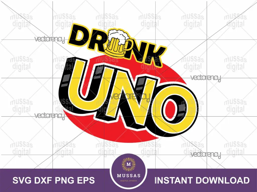 Drunk Uno SVG