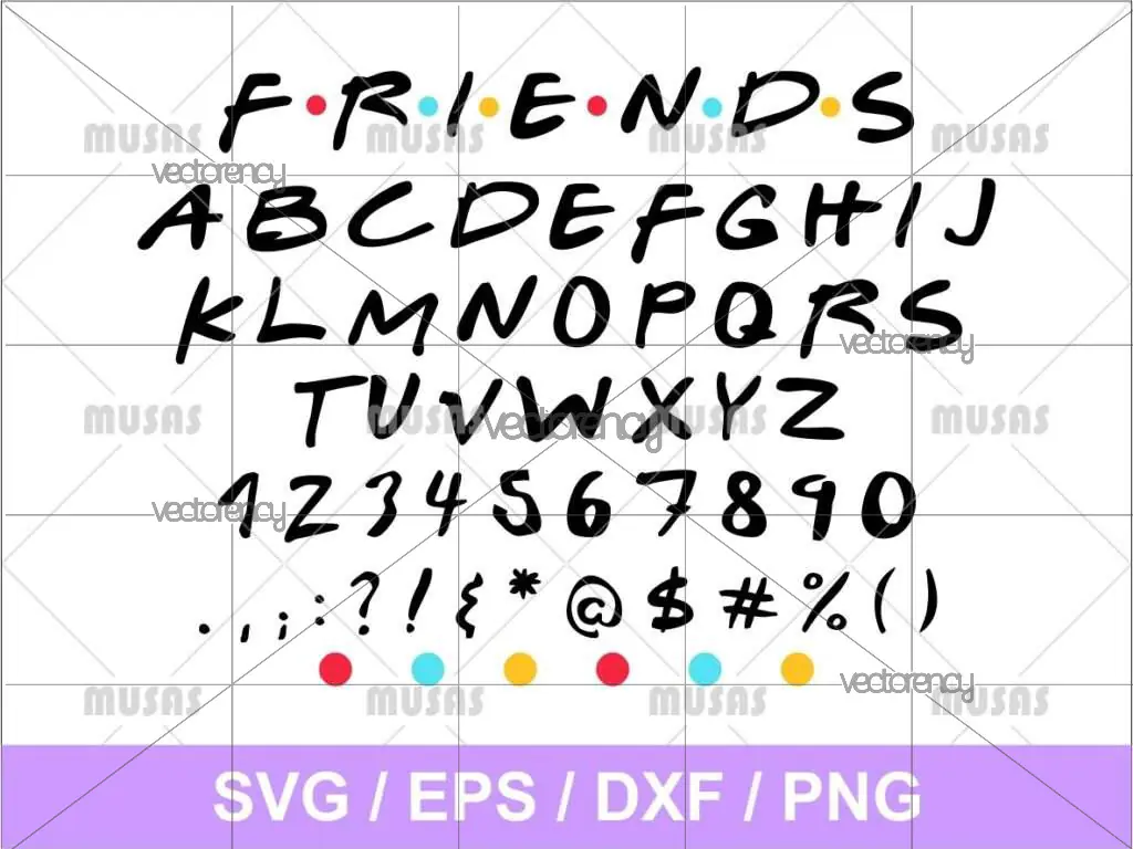 Friends Font SVG