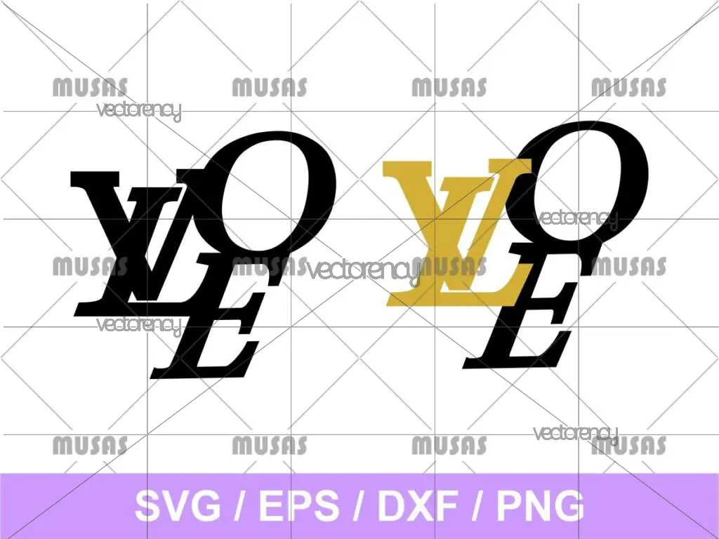 LVOE Louis Vuitton Love SVG