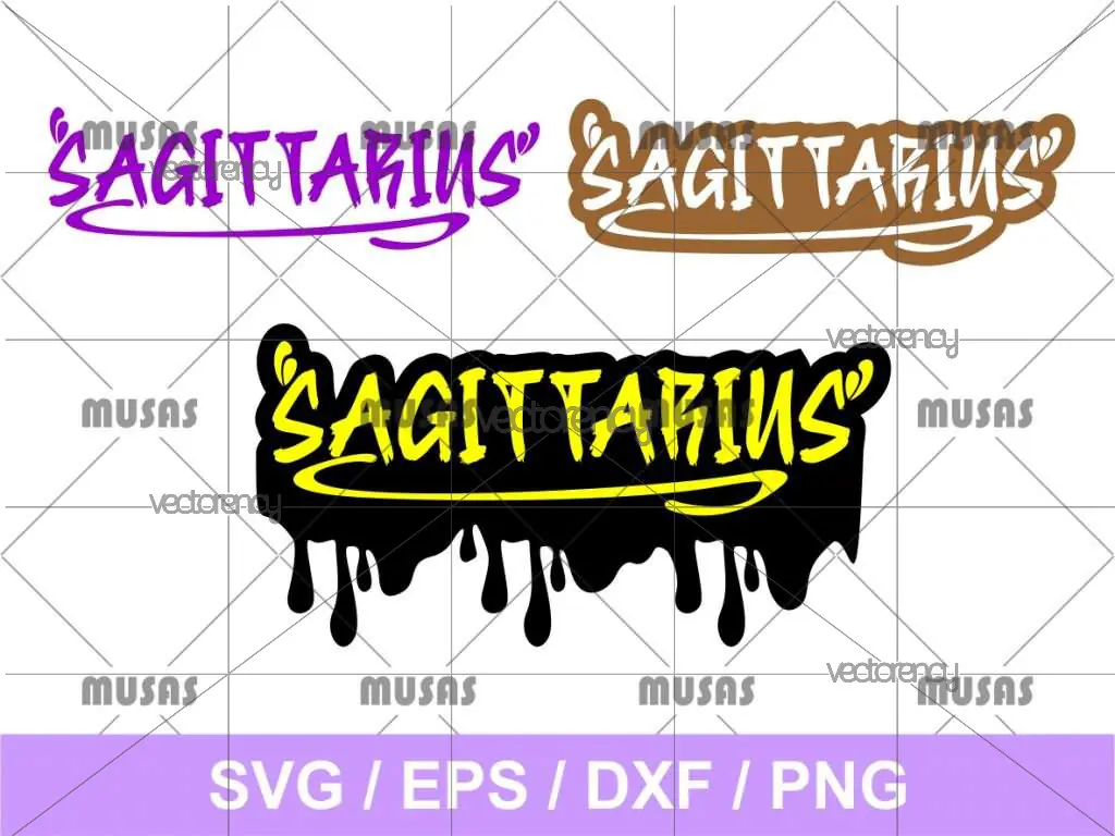 Zodiac Drip Sagittarius SVG