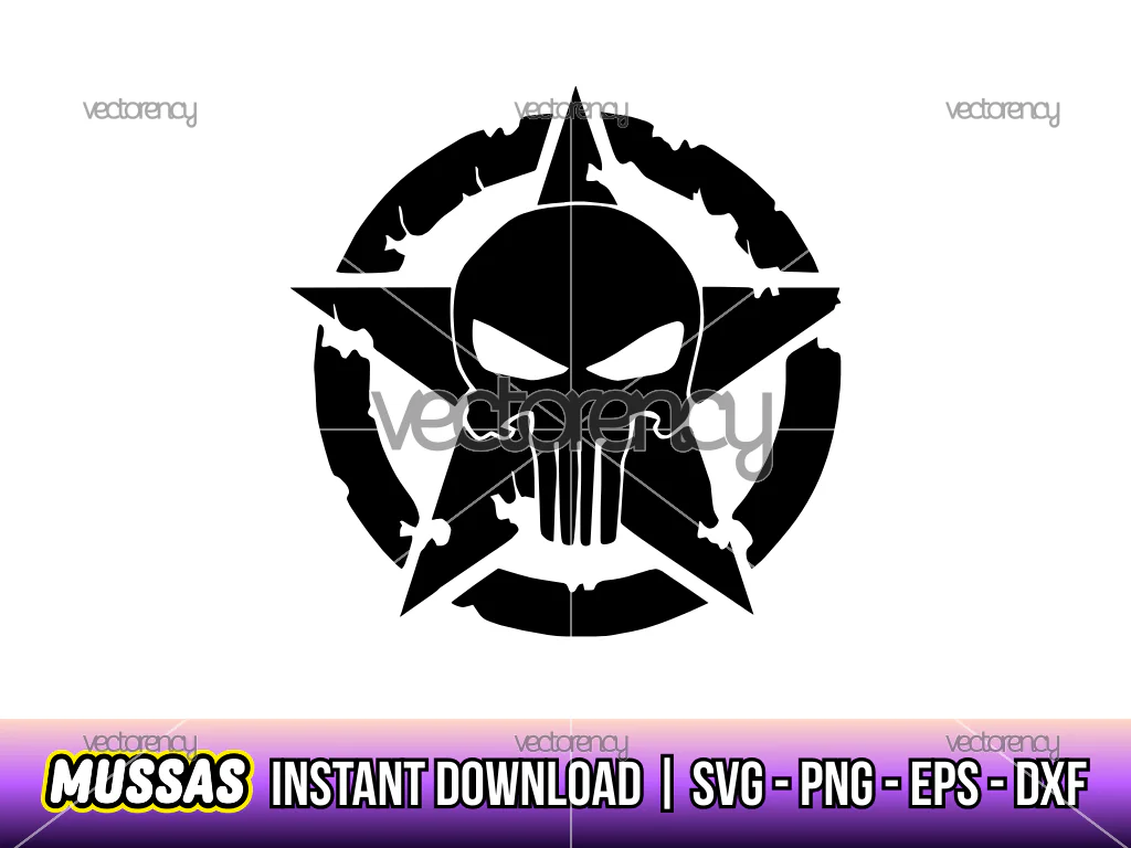 Army Star Jeep SVG, Military Image Decals File, EPS, DXF