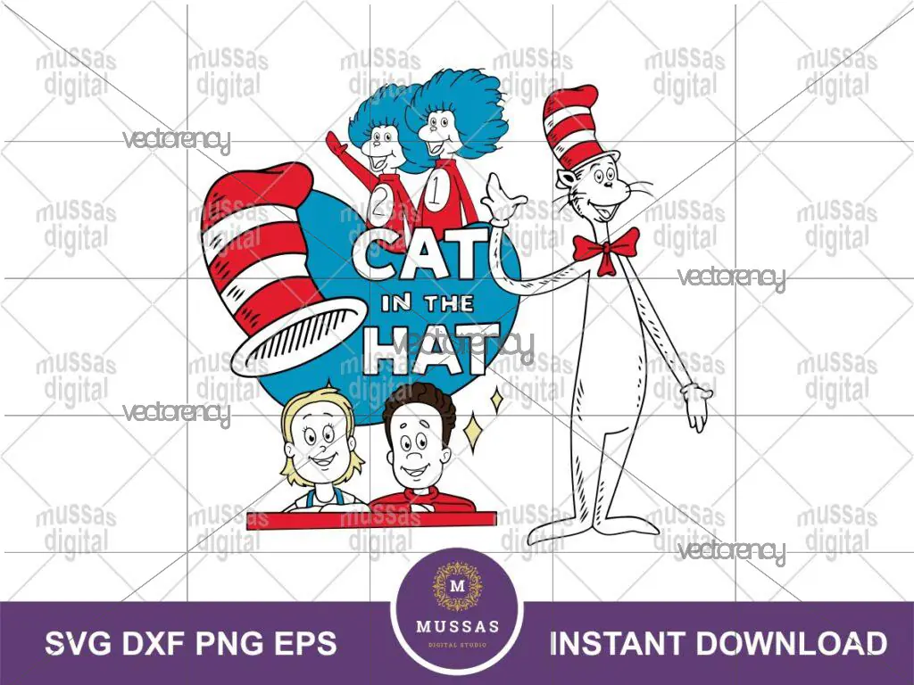 Dr Seuss The Cat In The Hat SVG Little Miss Thing Motivational