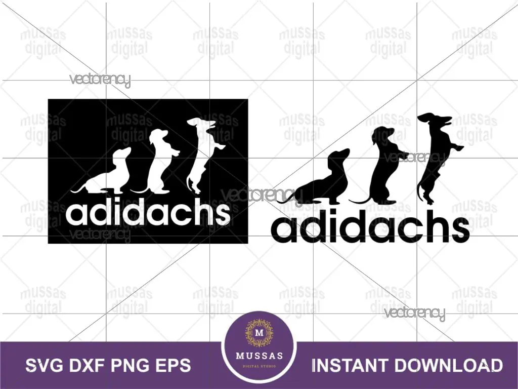 Adidas Parody Dachshund SVG Files