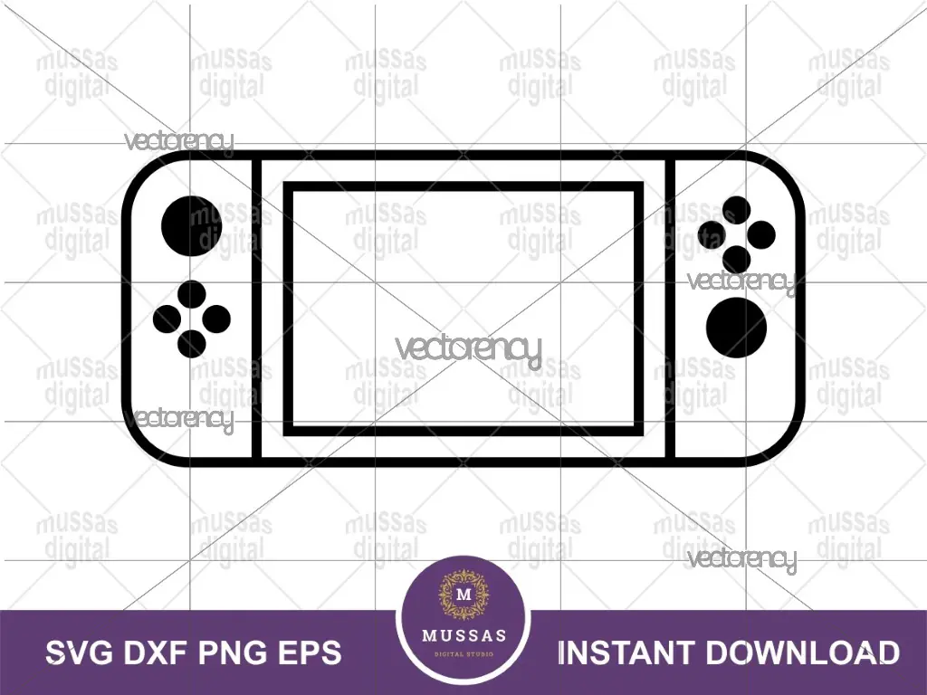 Nintendo Switch SVG Outline