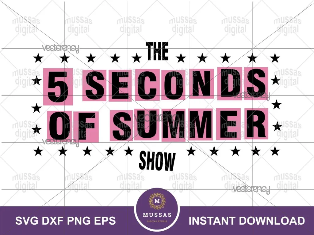 5 Seconds Of Summer 5SOS Show SVG