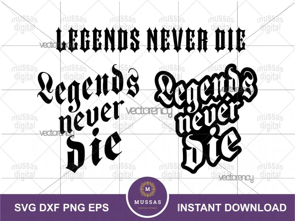 Legends Never Die Juice Wrld SVG