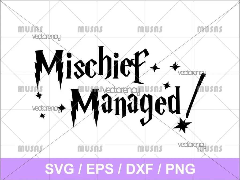 Mischief Managed Harry Potter SVG