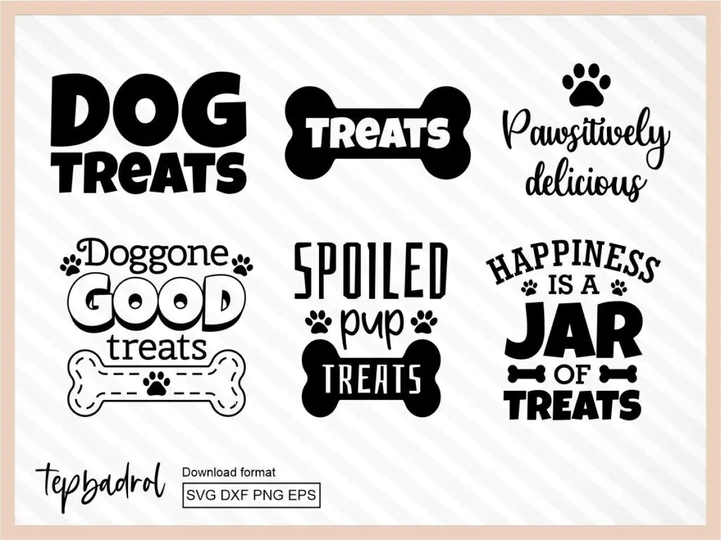 Dog Treat Jars SVG Bundle