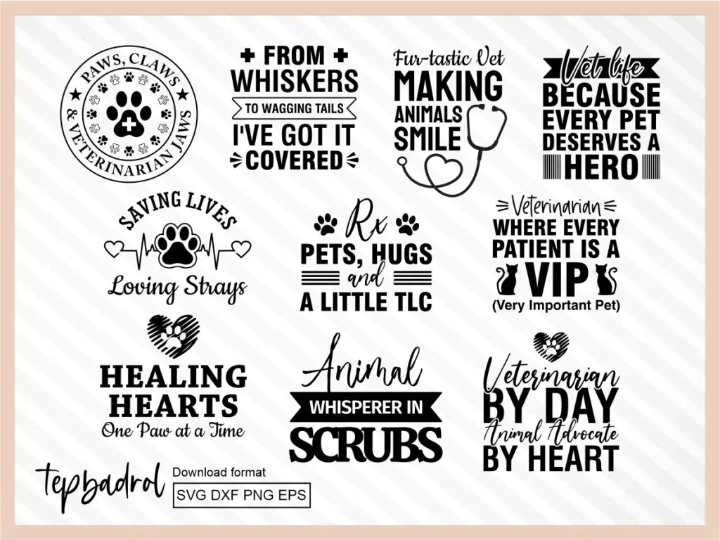 Veterinarian SVG Bundle, Cricut | Vectorency