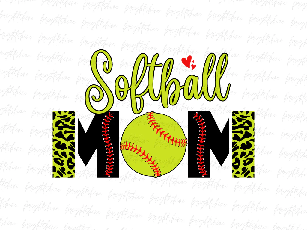 Softball Mom PNG Sublimation Design