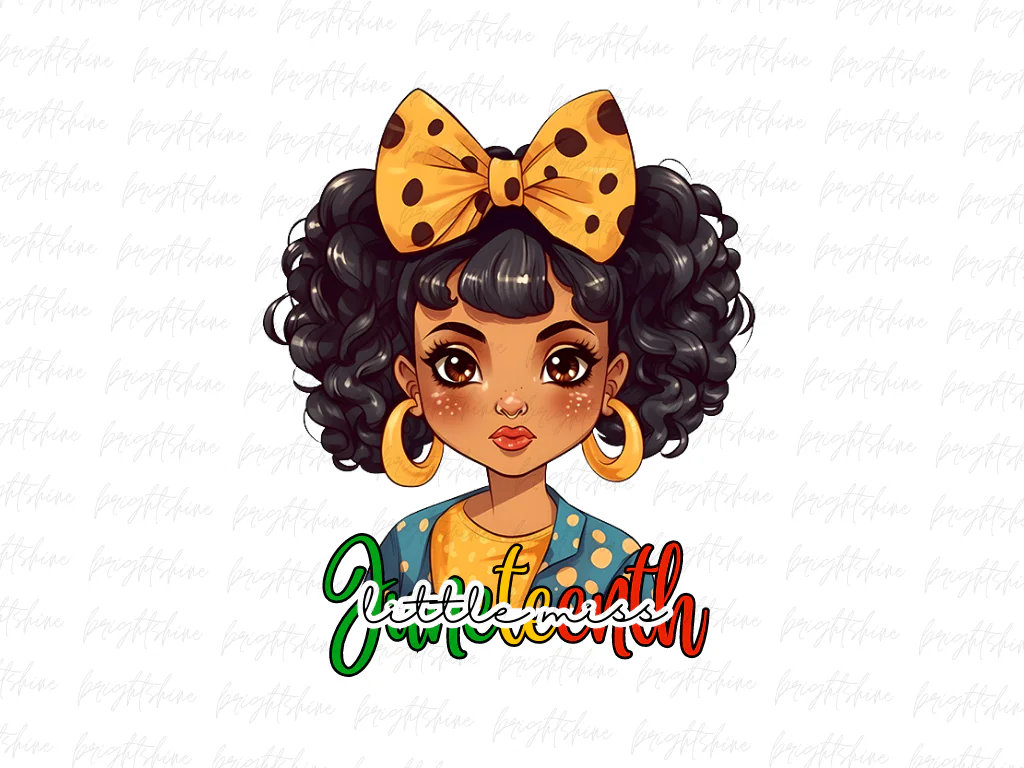 Little Miss Juneteenth PNG Sublimation Black History