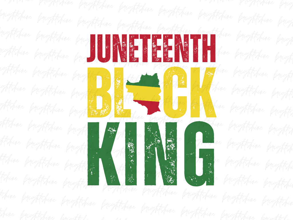 Juneteenth Black King PNG Design Sublimation