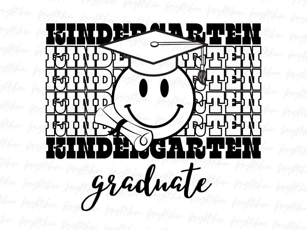 Kindergarten Grad PNG Sublimation Design