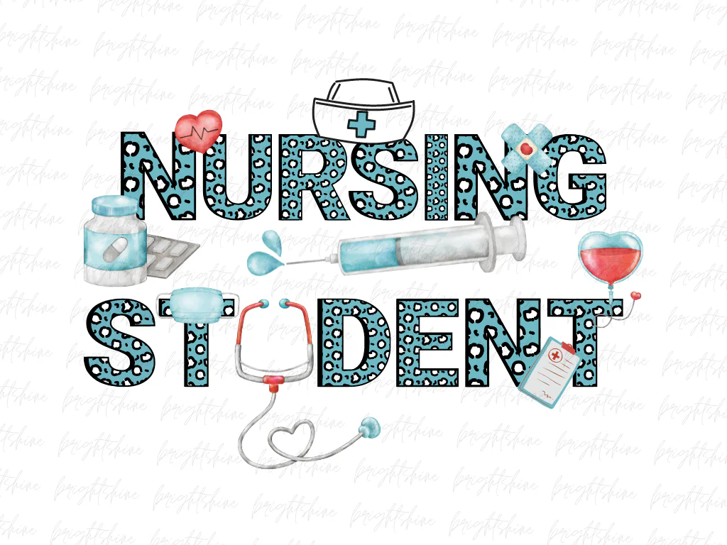 Nursing Student PNG Design Sublimation