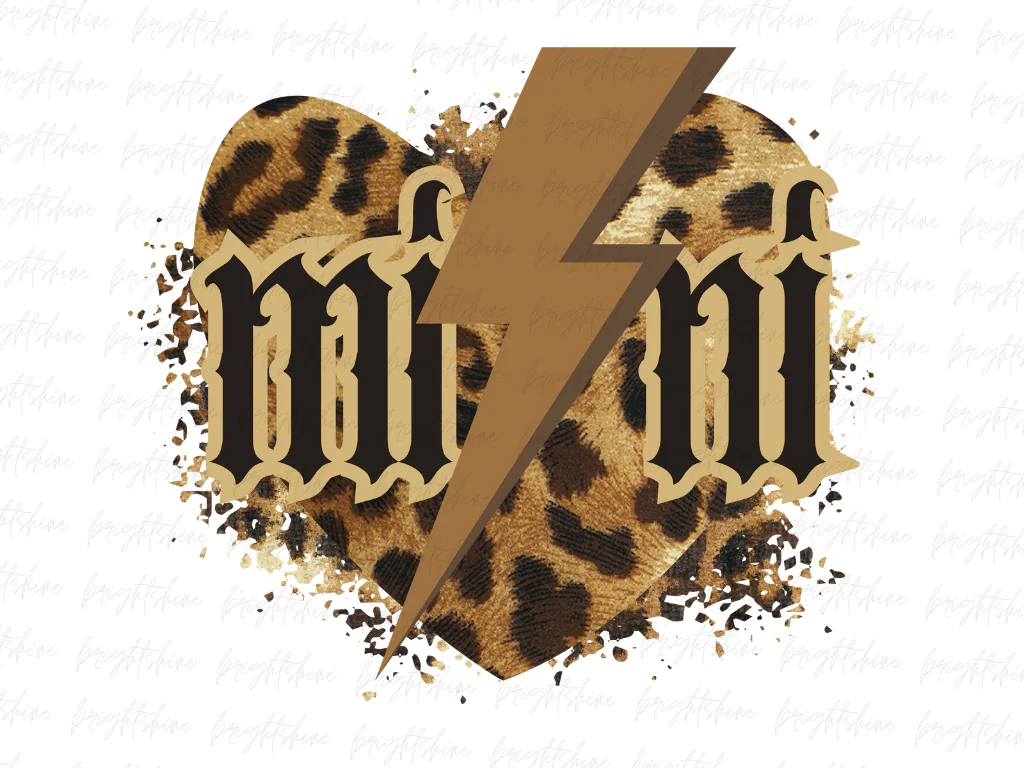 Mini Leopard Heart Sublimation Designs Download