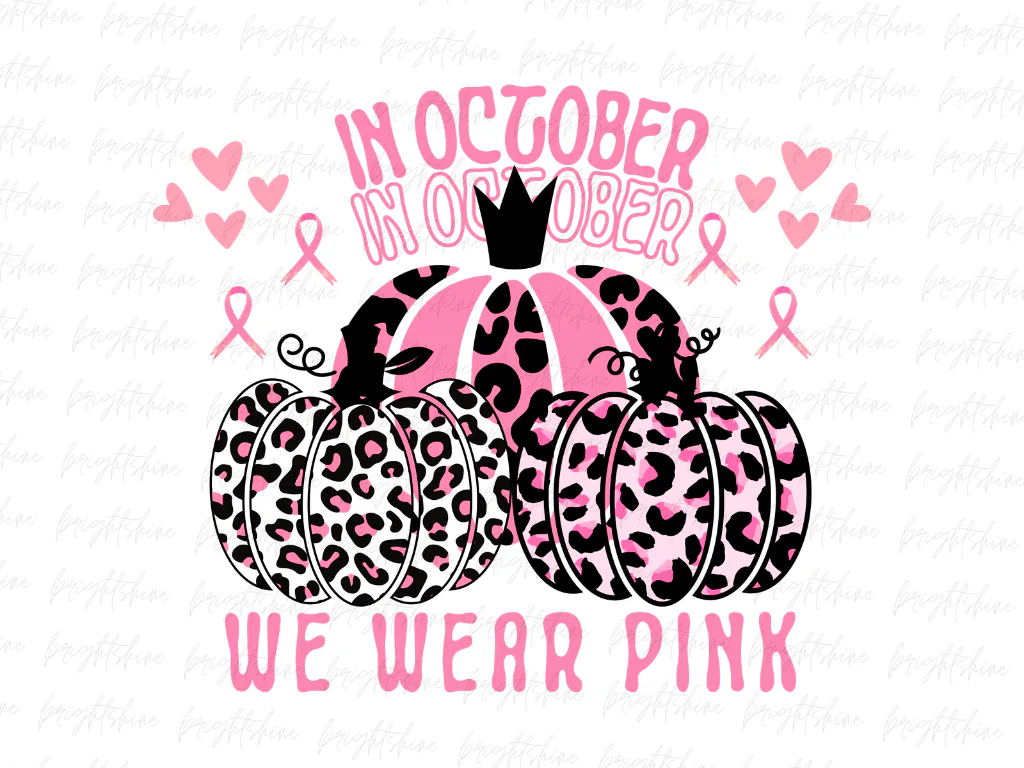 In October We Wear Pink PNG File