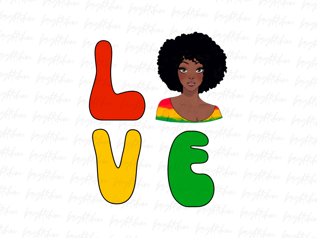 Juneteenth Love PNG Sublimation File