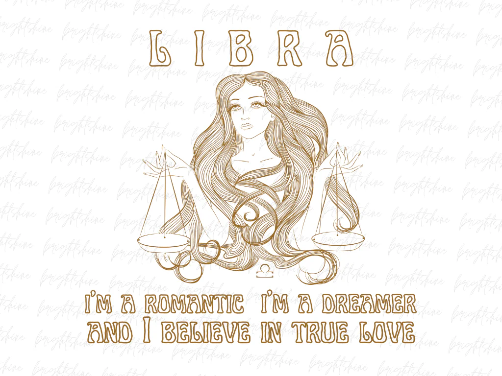 Libra I’m a Romantic, I’m a Dreamer, and I Believe in True Love Shirt Design