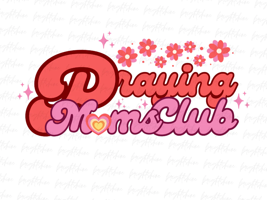 Praying Moms Club Retro PNG