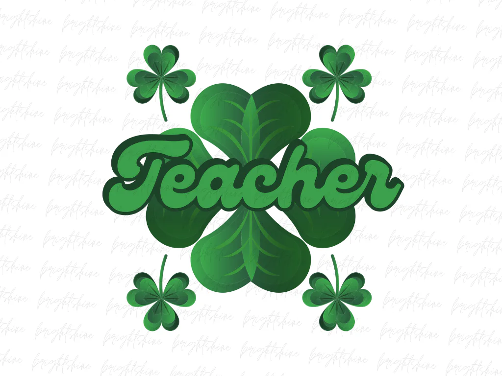 Teacher St Patricks Day PNG Design