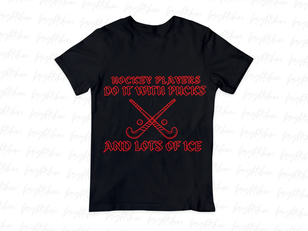 Hockey Players Do It with Pucks… and Lots of Ice Shirt Design