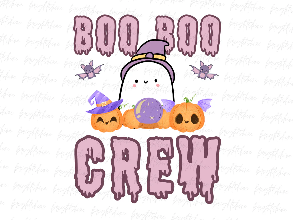 Boo Boo Crew Halloween Pumpkin Nurse PNG Design