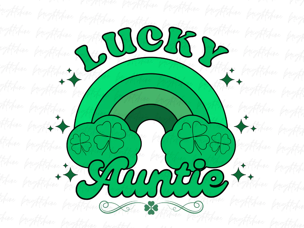 Lucky Auntie PNG Design