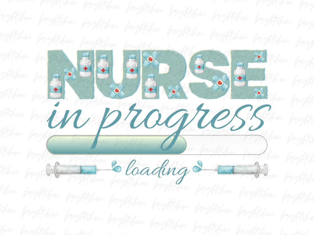 Nurse In Progress PNG Design