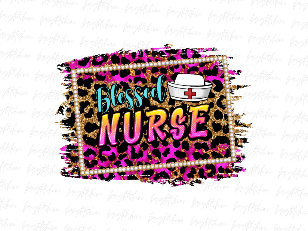 Blessed Nurse PNG Files For Sublimation