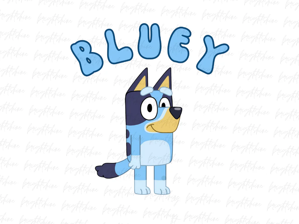 T-Shirt Bluey PNG Design