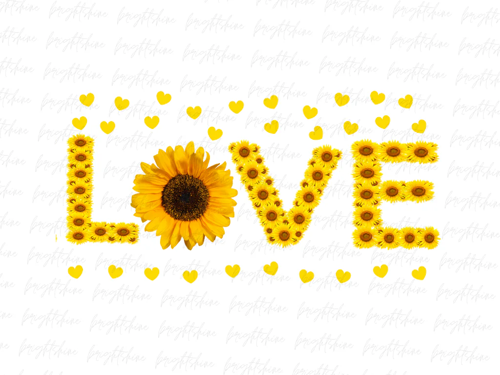 Love Sunflower PNG