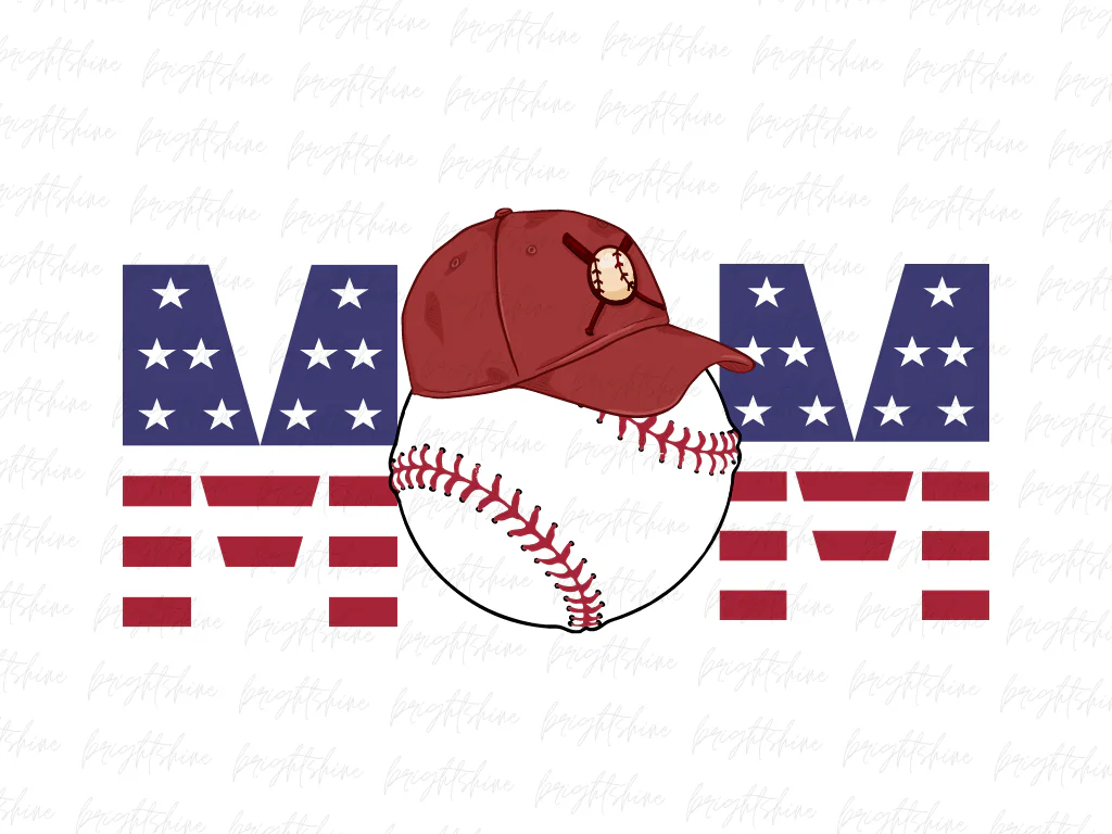 Baseball Mom PNG Design Sublimation