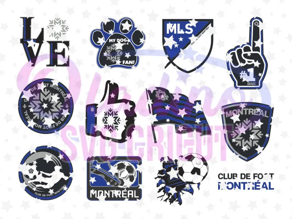 Club de Foot Montreal SVG Bundle, MLS CF Montréal PNG